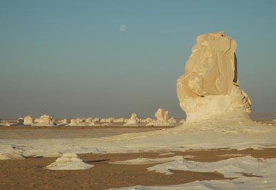 Ostsahara, gypten: Karawane Weisse Wste - Panorama der Weissen Wste